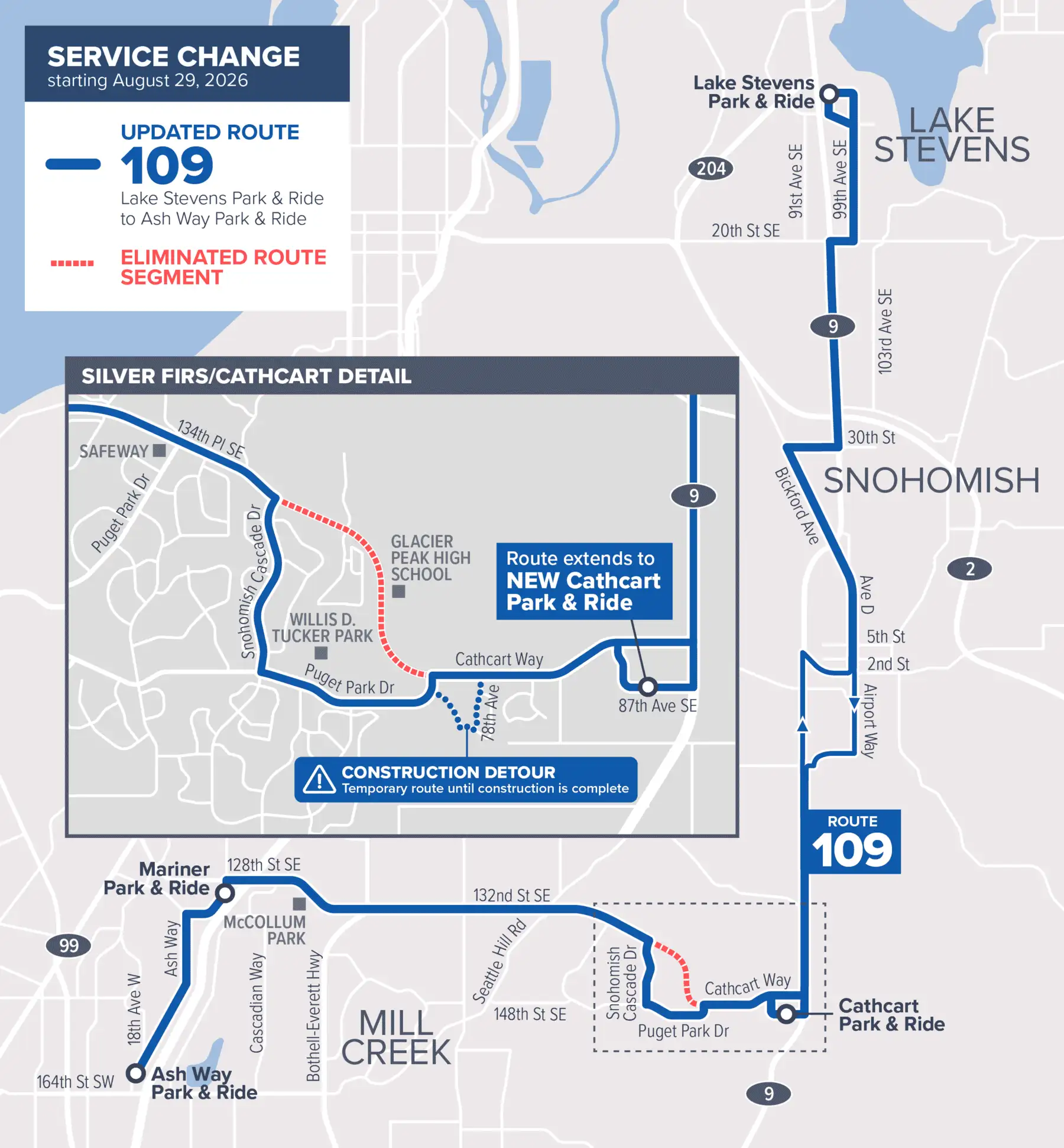 Aug 29 Route 109 changes map
