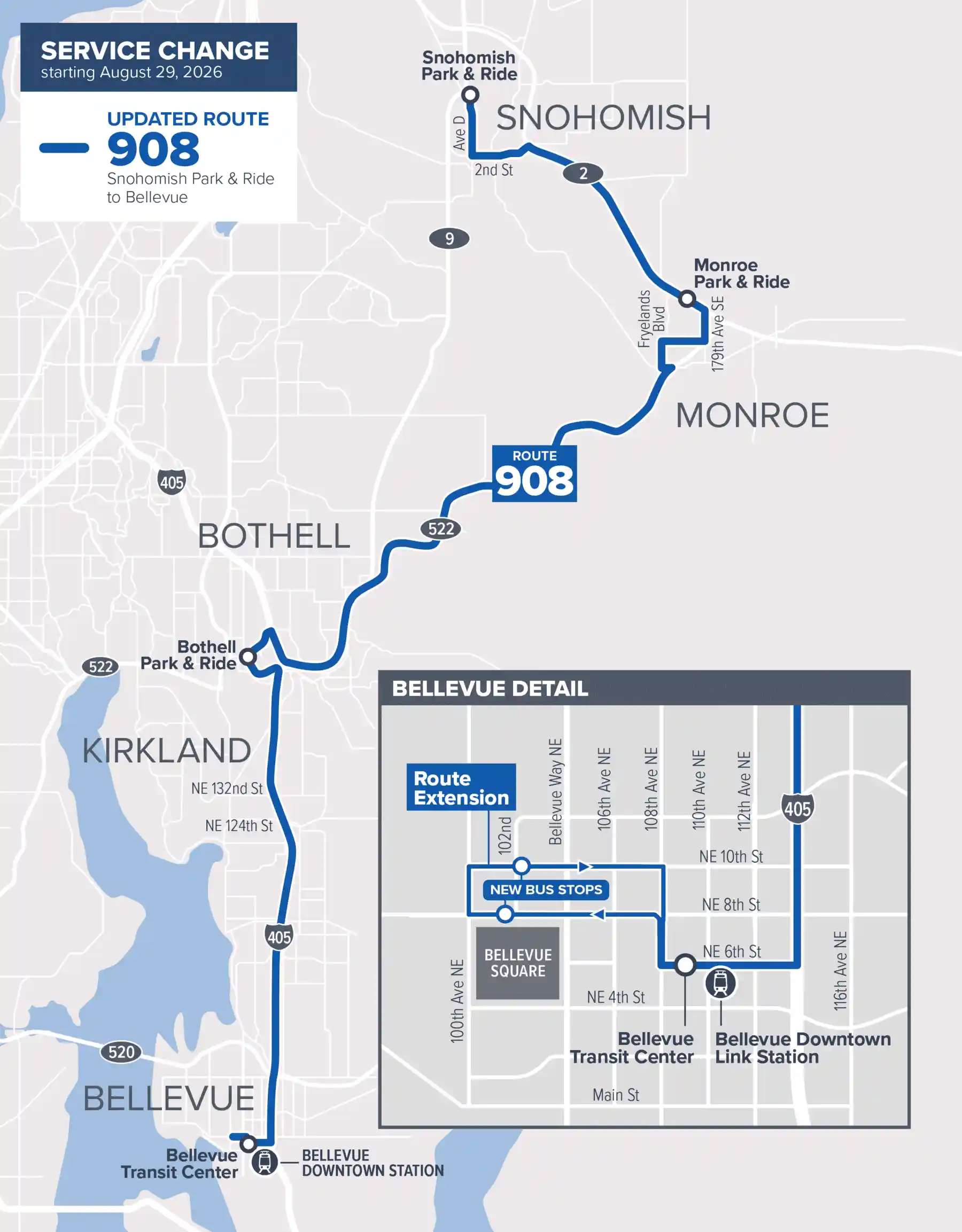 Aug 29 Route 908 changes map
