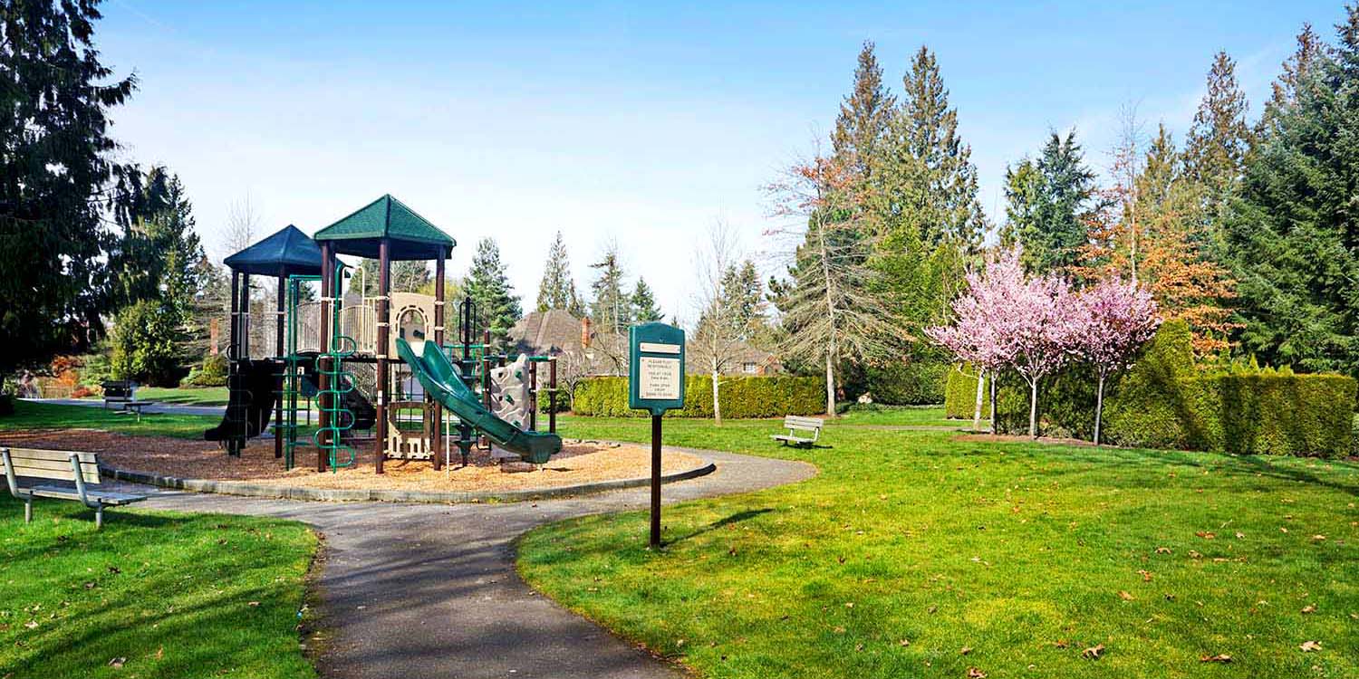 a park playground in Mays Pond, WA