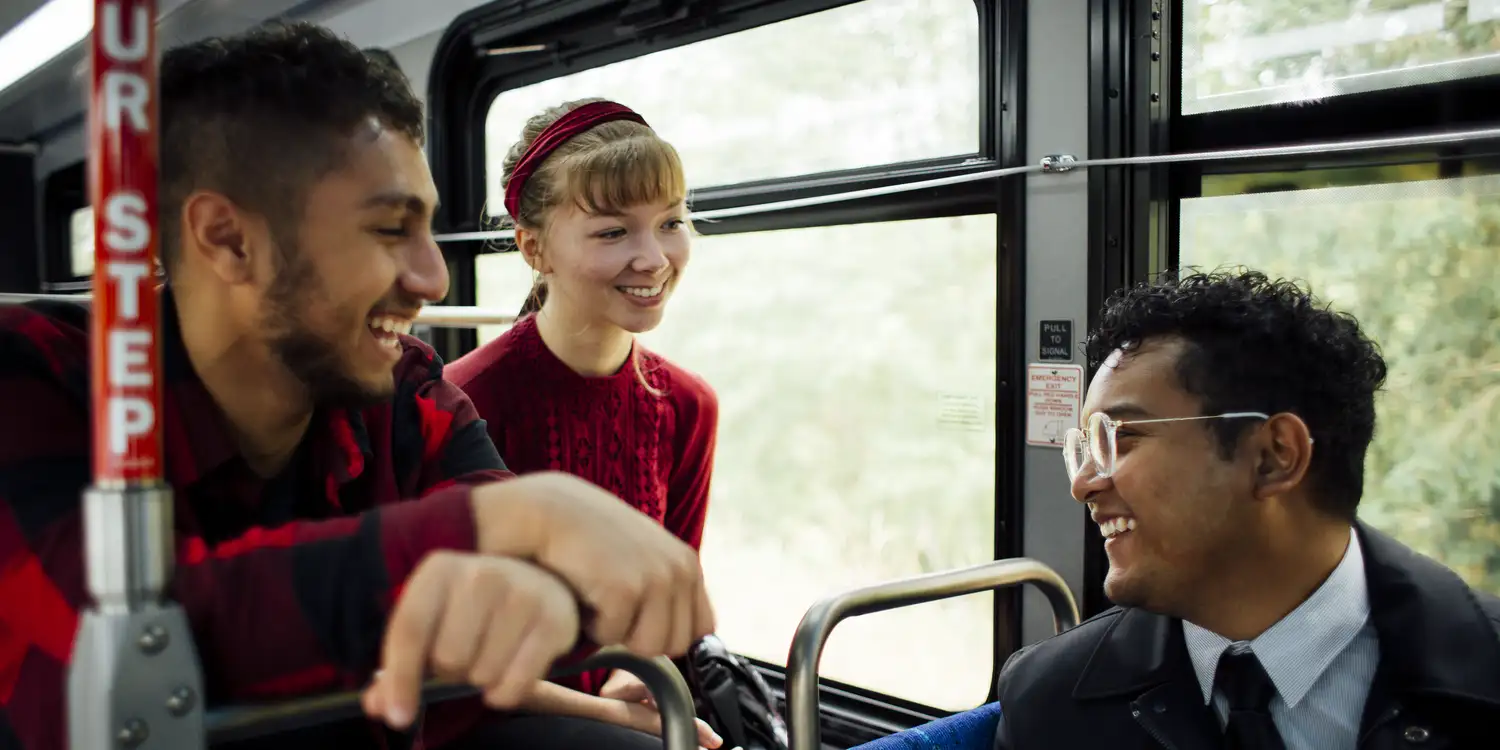 Riders board a Community Transit Bus