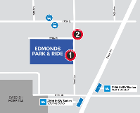 Map of Edmonds Park & Ride