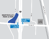 Map of Marysville 2 Park & Ride