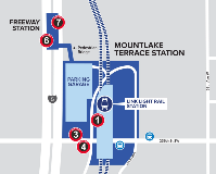 Map of Mountlake Terrace Transit Center