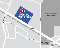 Map of Monroe Park & Ride