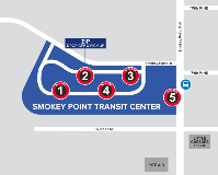 Map of Smokey Point Transit Center