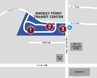 Map of Smokey Point Transit Center