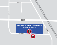 Map of Stanwood Downtown Park & Ride