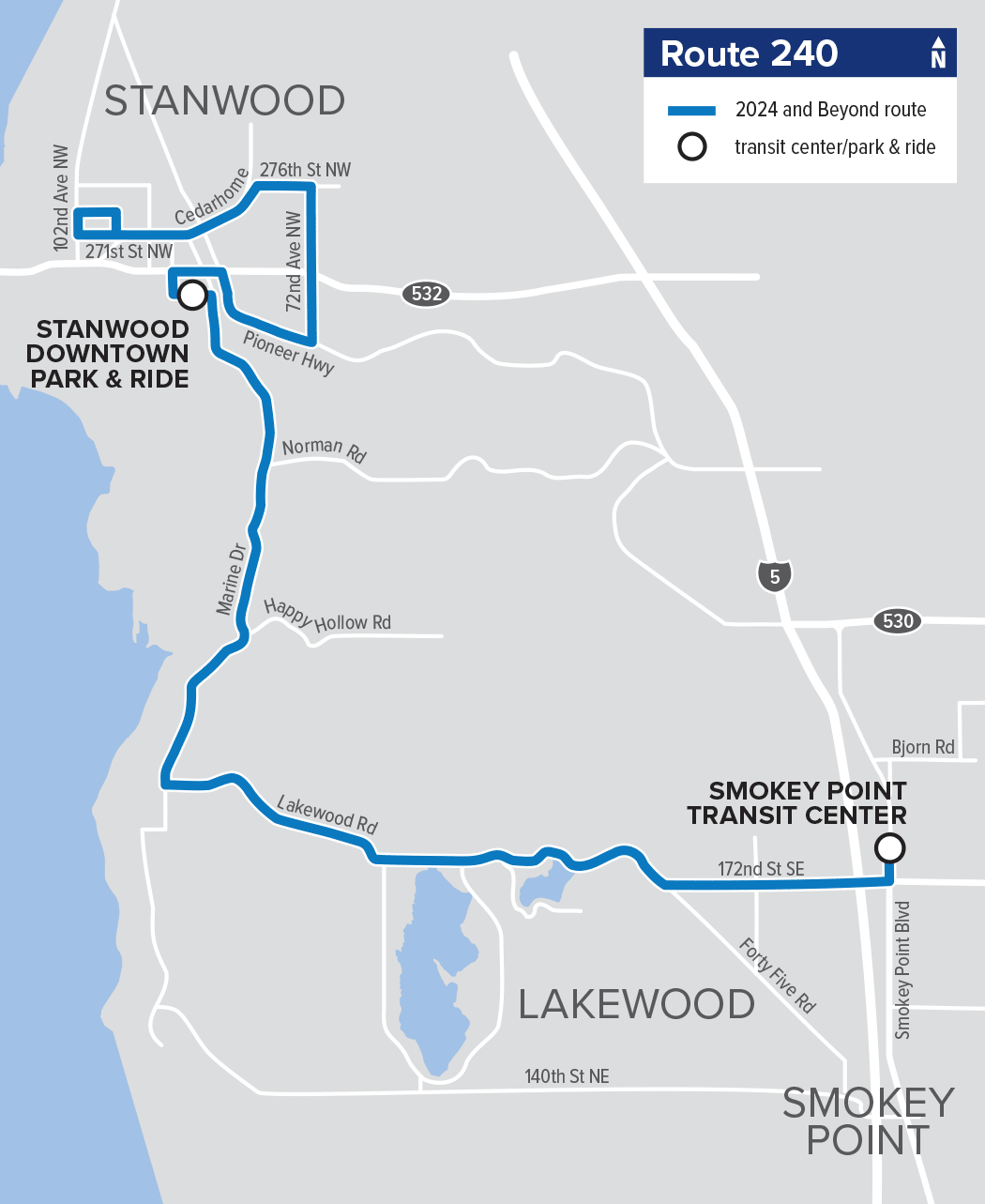 Transit Changes In 2024 Beyond Community Transit   Map240 T2024 