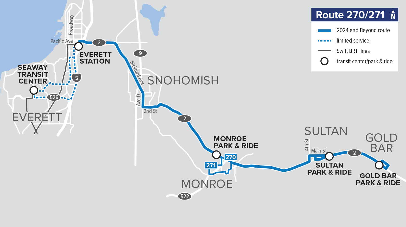 Transit Changes 2024 Route By Route Changes   Map270 271 T2024 