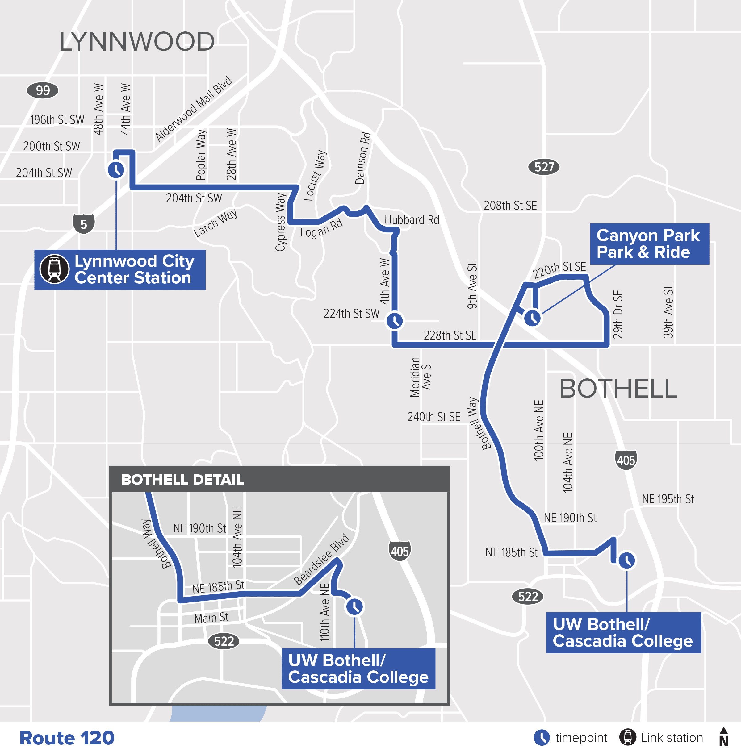 Revised Route 120 map